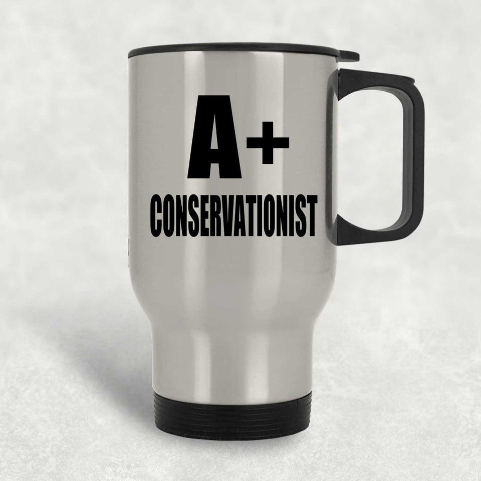 A+ Conservationist - Silver Travel Mug