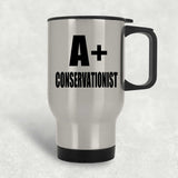 A+ Conservationist - Silver Travel Mug
