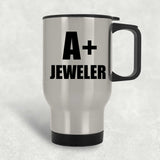 A+ Jeweler - Silver Travel Mug