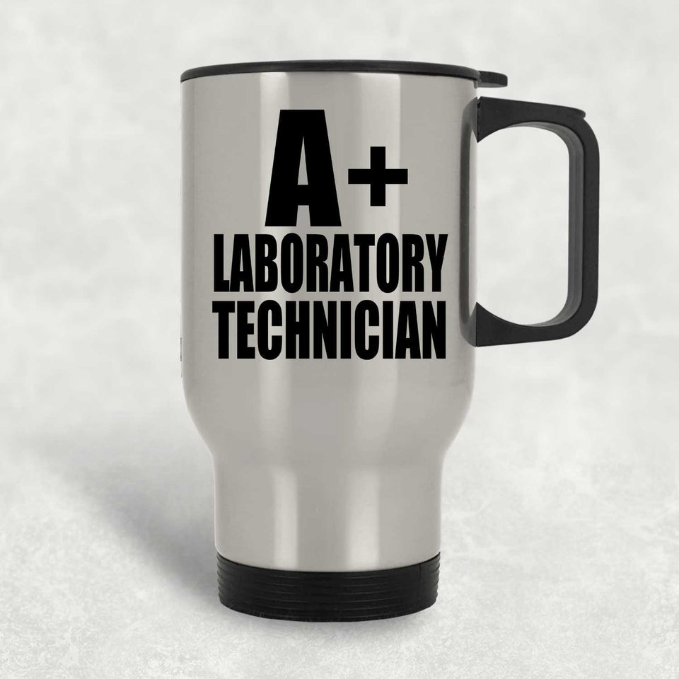 A+ Laboratory Technician - Silver Travel Mug