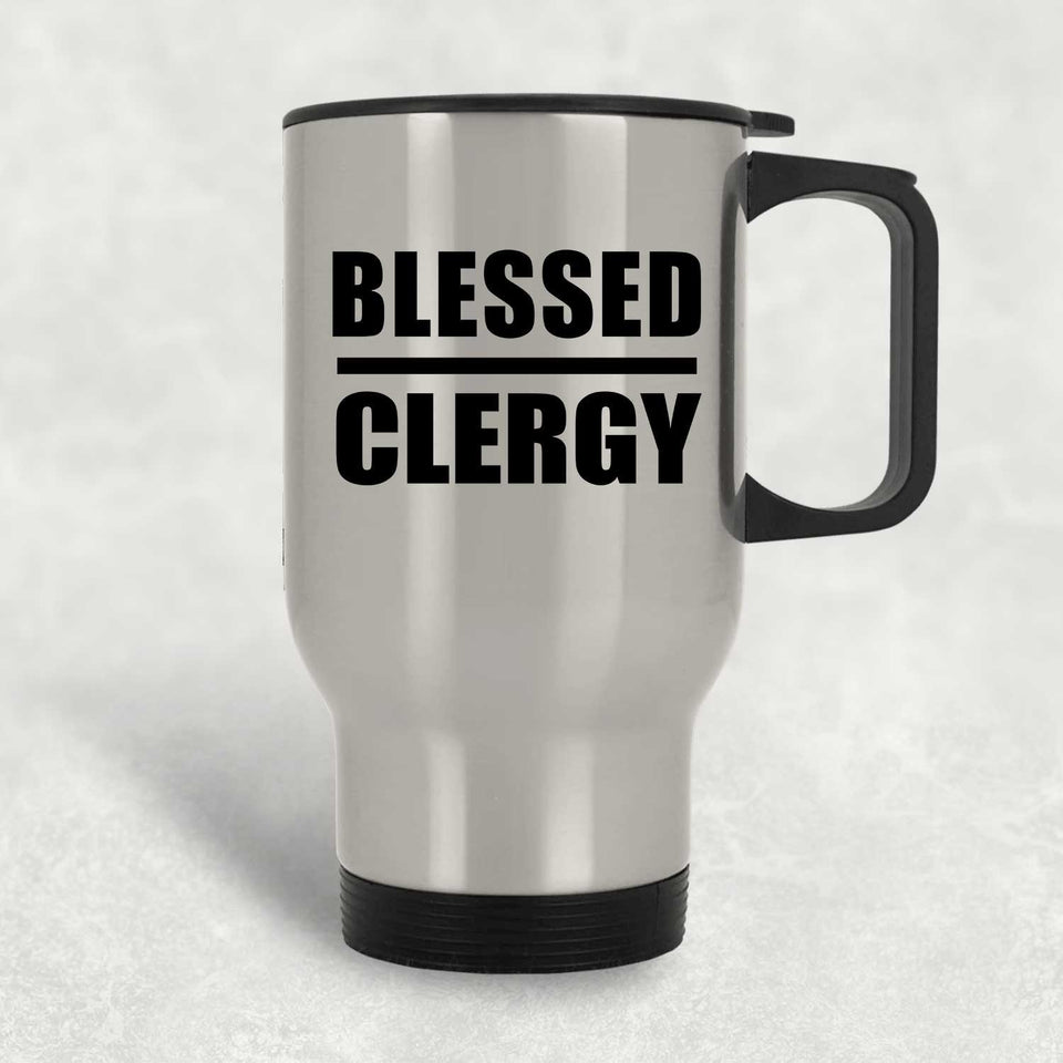 Blessed Clergy - Silver Travel Mug