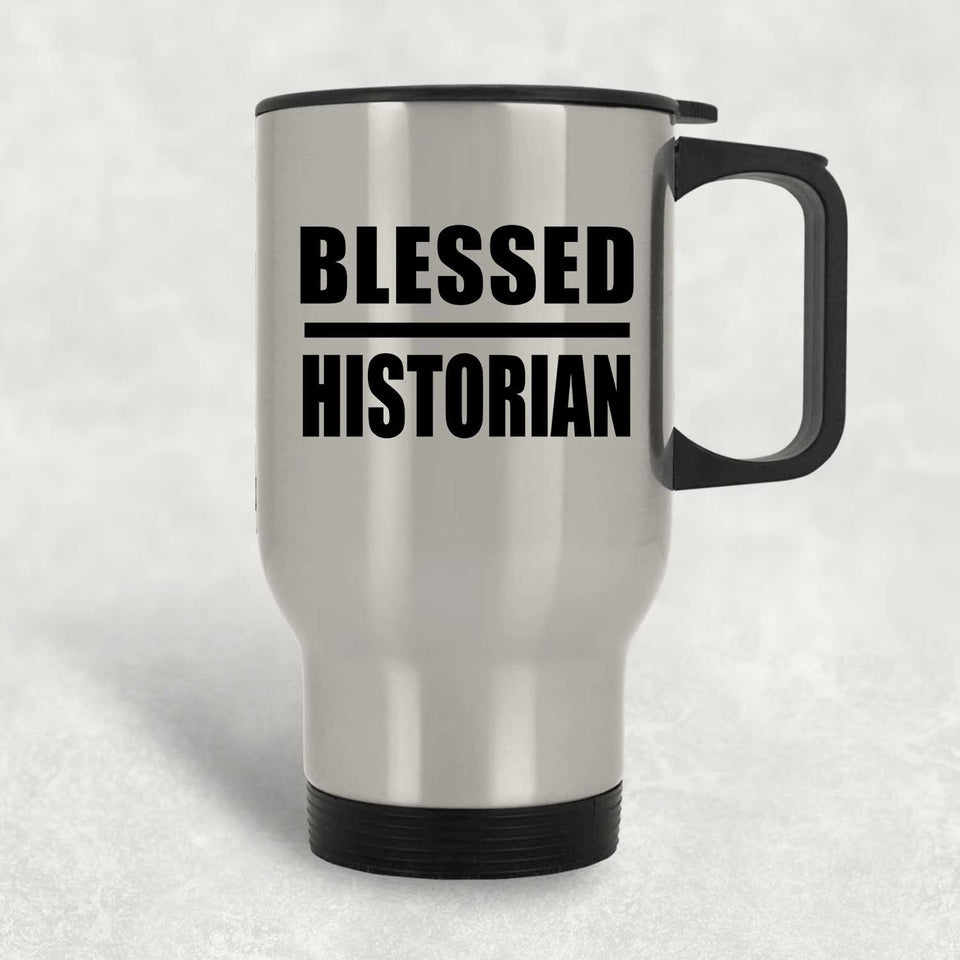 Blessed Historian - Silver Travel Mug