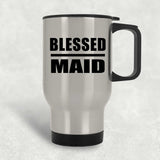 Blessed Maid - Silver Travel Mug