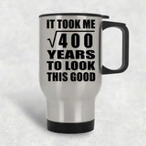 20th Birthday Took Square Root of 400 Years To Look Good - Silver Travel Mug