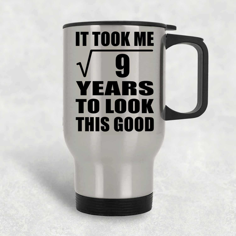 3rd Birthday Took Square Root of 9 Years To Look Good - Silver Travel Mug