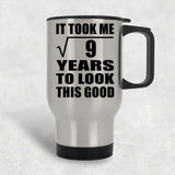 3rd Birthday Took Square Root of 9 Years To Look Good - Silver Travel Mug