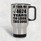 68th Birthday Took Square Root of 4624 Years To Look Good - Silver Travel Mug