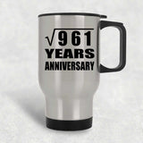 31st Anniversary Square Root of 961 Years Anniversary - Silver Travel Mug