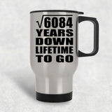 78th Anniversary Square Root of 6084 Years Lifetime To Go - Silver Travel Mug