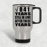 29th Anniversary Square Root of 841 Years Still In Love - Silver Travel Mug