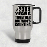 48th Anniversary Square Root of 2304 Years Who's Counting - Silver Travel Mug