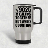 95th Anniversary Square Root of 9025 Years Who's Counting - Silver Travel Mug