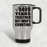 97th Anniversary Square Root of 9409 Years Who's Counting - Silver Travel Mug
