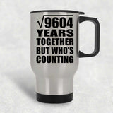 98th Anniversary Square Root of 9604 Years Who's Counting - Silver Travel Mug
