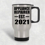 Appliance Repairer Established EST. 2021 - Silver Travel Mug