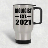 Biologist Established EST. 2021 - Silver Travel Mug