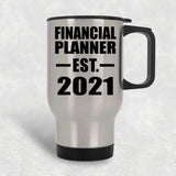 Financial Planner Established EST. 2021 - Silver Travel Mug