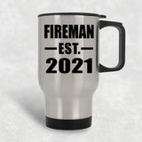 Fireman Established EST. 2021 - Silver Travel Mug