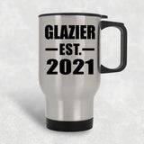Glazier Established EST. 2021 - Silver Travel Mug