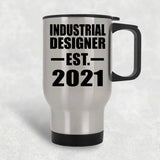 Industrial Designer Established EST. 2021 - Silver Travel Mug