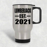 Lumberjack Established EST. 2021 - Silver Travel Mug