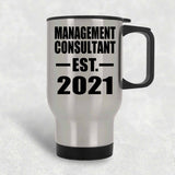 Management Consultant Established EST. 2021 - Silver Travel Mug