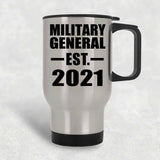 Military General Established EST. 2021 - Silver Travel Mug
