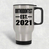 Orthodontist Established EST. 2021 - Silver Travel Mug