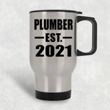 Plumber Established EST. 2021 - Silver Travel Mug