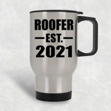 Roofer Established EST. 2021 - Silver Travel Mug