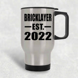 Bricklayer Established EST. 2022 - Silver Travel Mug