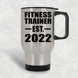 Fitness Trainer Established EST. 2022 - Silver Travel Mug
