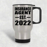 Insurance Agent Established EST. 2022 - Silver Travel Mug