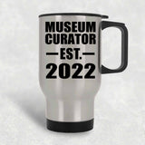 Museum Curator Established EST. 2022 - Silver Travel Mug