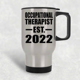 Occupational Therapist Established EST. 2022 - Silver Travel Mug