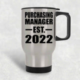 Purchasing Manager Established EST. 2022 - Silver Travel Mug