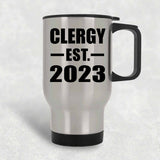 Clergy Established EST. 2023 - Silver Travel Mug