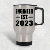 Engineer Established EST. 2023 - Silver Travel Mug