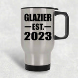 Glazier Established EST. 2023 - Silver Travel Mug
