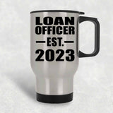 Loan Officer Established EST. 2023 - Silver Travel Mug