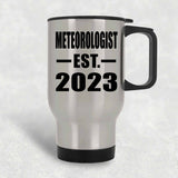 Meteorologist Established EST. 2023 - Silver Travel Mug
