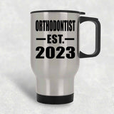 Orthodontist Established EST. 2023 - Silver Travel Mug