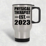 Physical Therapist Established EST. 2023 - Silver Travel Mug