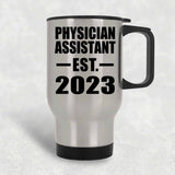 Physician Assistant Established EST. 2023 - Silver Travel Mug