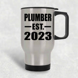 Plumber Established EST. 2023 - Silver Travel Mug
