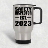 Safety Inspector Established EST. 2023 - Silver Travel Mug