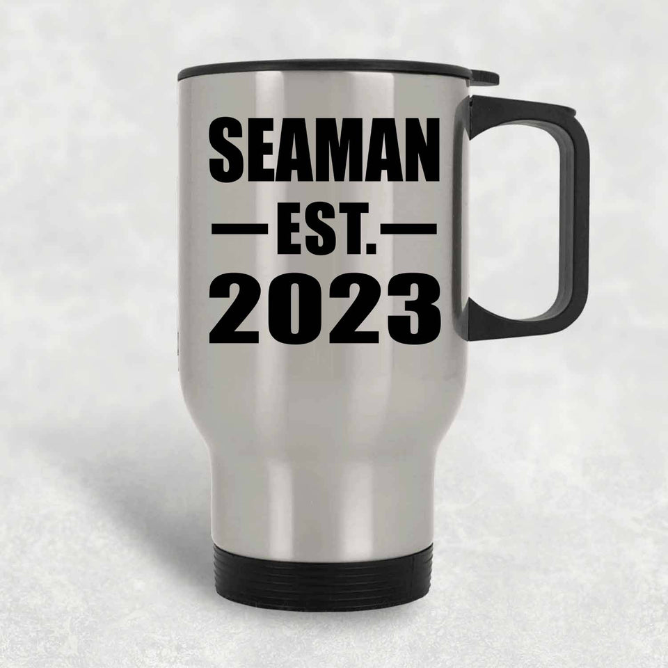 Seaman Established EST. 2023 - Silver Travel Mug