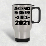 Aerospace Engineer Since 2021 - Silver Travel Mug