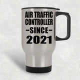 Air Traffic Controller Since 2021 - Silver Travel Mug