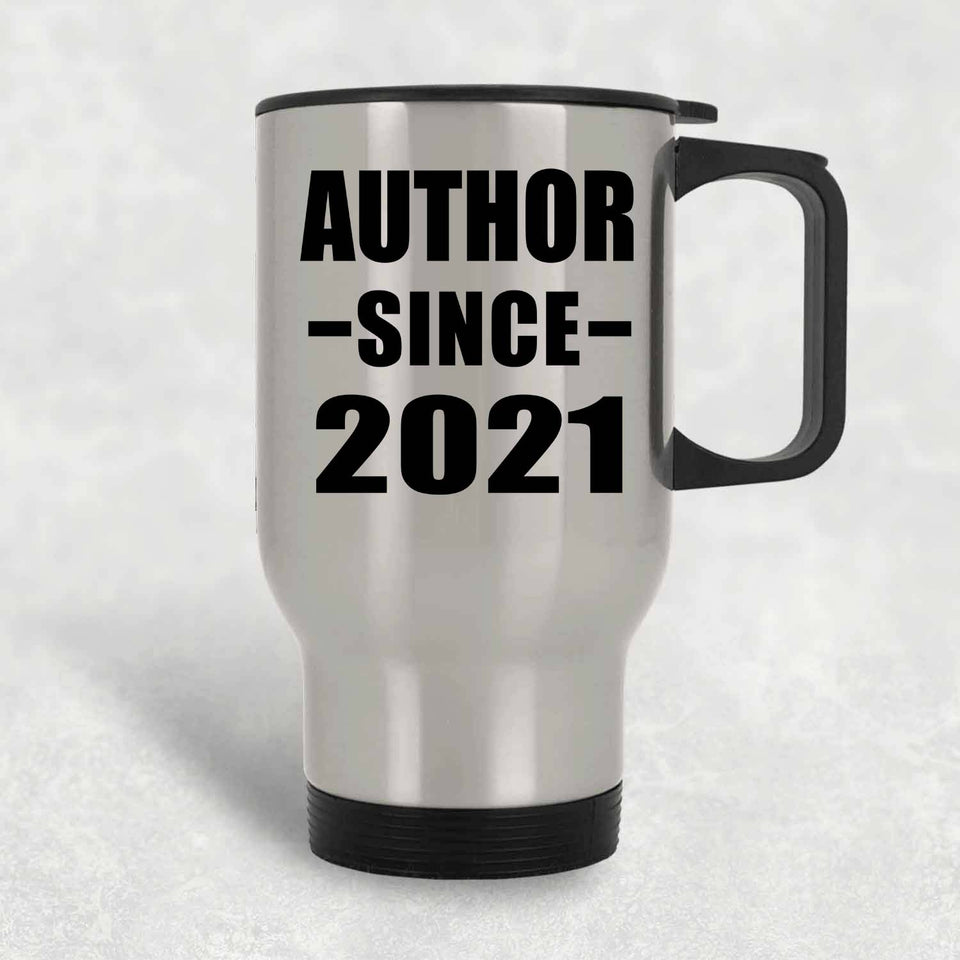 Author Since 2021 - Silver Travel Mug